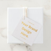 オリジナルデザインを作成して印刷するアルミ箔タグ フェイバータグ (箱)