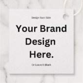 オリジナルデザインを作成して印刷するアルミ箔タグ フェイバータグ (裏面)