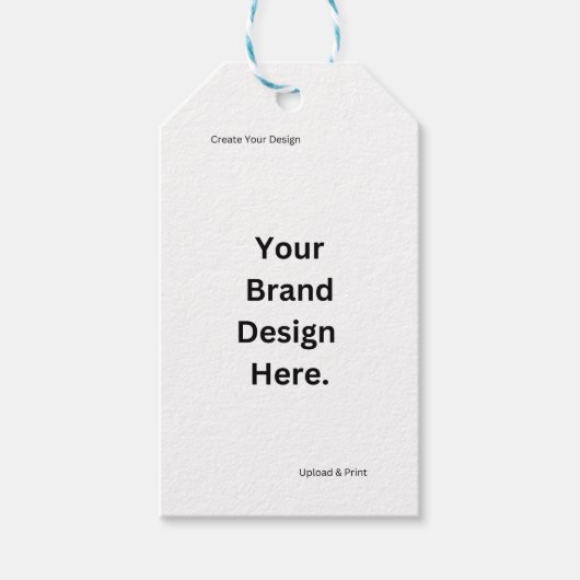 オリジナルデザインを作成して印刷する ギフトタグ (正面)