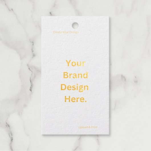 オリジナルデザインを作成して、ホイルギフトタグを印刷しよう ギフトタグ (正面)