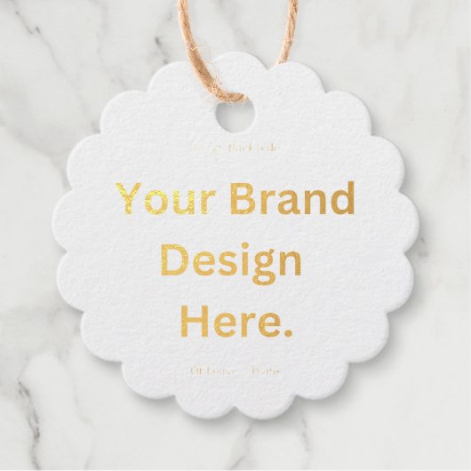 オリジナルデザインを作成して、ホイルフレーバータグを印刷 フェイバータグ (正面)