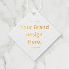 オリジナルデザインを作成して、ホイル フエイバータグを印刷 フェイバータグ