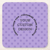 オリジナルデザインを作成する スクエアペーパーコースター (正面)