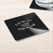 オリジナルデザインを作成する スクエアペーパーコースター (アングル)