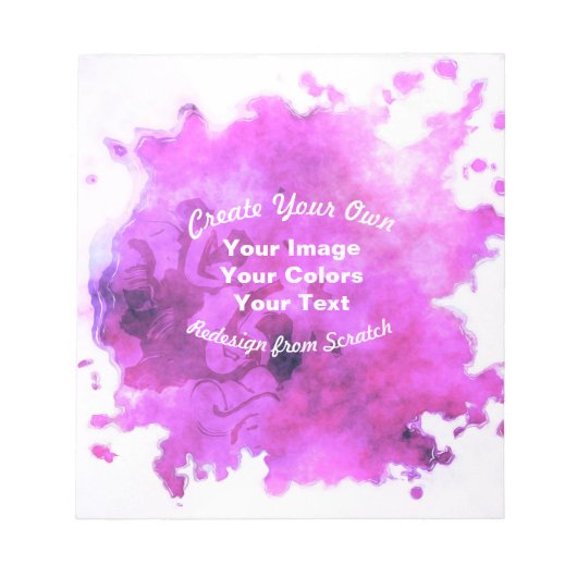 オリジナルデザインを作成する ノートパッド (正面)