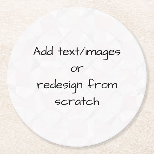 オリジナルデザインを作成する ラウンドペーパーコースター (正面)