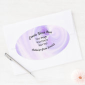 オリジナルデザインを作成する 楕円形シール (封筒)