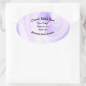 オリジナルデザインを作成する 楕円形シール (バッグ)