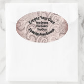 オリジナルデザインを作成 楕円形シール (バッグ)