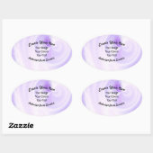 オリジナルデザインを作成 楕円形シール (シート)