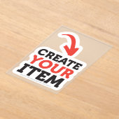 オリジナルデザインを アップロードして オーダーメイドのDIYを作成しよう アクリル招待状 (レイダウン)