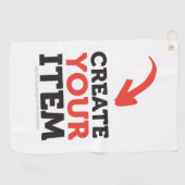 オリジナルデザインを アップロードして オーダーメイドのDIYを作成しよう ゴルフタオル (横)