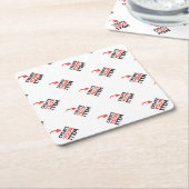 オリジナルデザインを アップロードして オーダーメイドのDIYを作成しよう スクエアペーパーコースター (アングル)