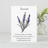 オリジナルデザインラベンダーカード カード (スタンド正面)