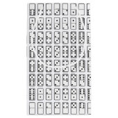 オリジナルデザイン白黒Dominoシンボル スモールペーパーバッグ (裏面)