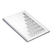 オリジナルデザイン白黒Dominoシンボル ノートブック (右側)