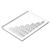 オリジナルデザイン白黒Dominoシンボル ノートブック (左側)