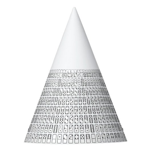 オリジナルデザイン白黒Dominoシンボル パーティーハット (正面)