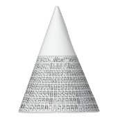 オリジナルデザイン白黒Dominoシンボル パーティーハット (右)