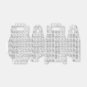オリジナルデザイン白黒Dominoシンボル フェイバーボックス (折り畳みなし)