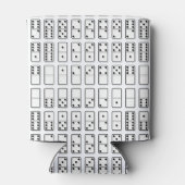 オリジナルデザイン白黒Dominoシンボル 缶クーラー (裏面)