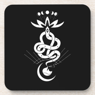 オリジナルデザイン2025ヘビ印刷ライオン コースター