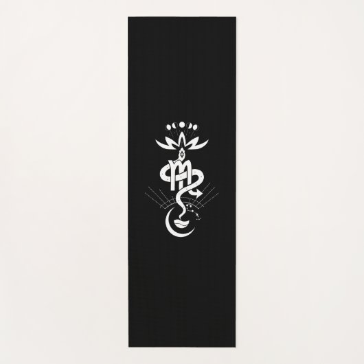 オリジナルデザイン2025ヘビ印刷、蠍座 ヨガマット (正面)