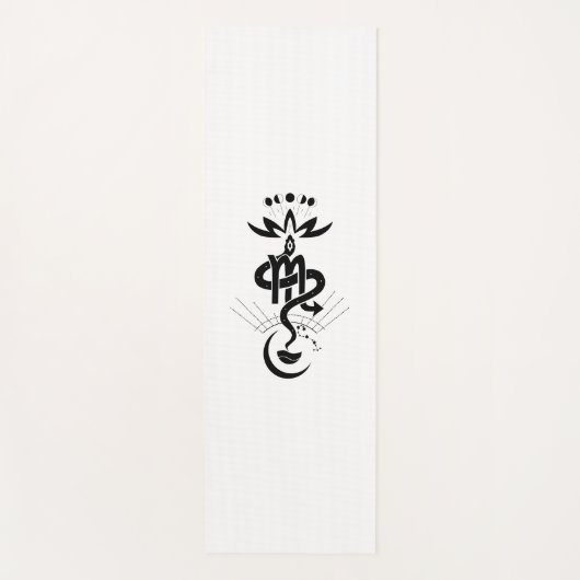 オリジナルデザイン2025ヘビ印刷、蠍座 ヨガマット (正面)