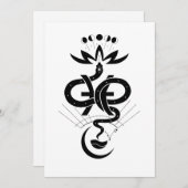 オリジナルデザイン2025 Snake printing, Pisces シーズンカード (正面/裏面)