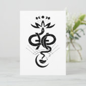 オリジナルデザイン2025 Snake printing, Pisces シーズンカード (スタンド正面)