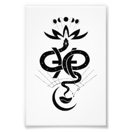 オリジナルデザイン2025 Snake printing, Pisces フォトプリント