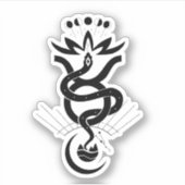 オリジナルデザイン2025 Snake printing, Taurus シール (正面)