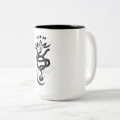 オリジナルデザイン2025 Snake printing, Taurus ツートーンマグカップ (正面右)