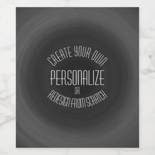 オリジナルデザイン - カスタム作成 ワインラベル (シングルラベル)