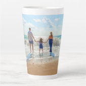 オリジナルデザイン カスタム写真 ラテ マグカップ (正面)