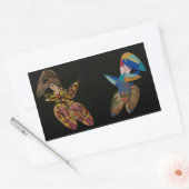 「オリジナルデザイン」 「ティーンエーブラシ」アートワークのステッカー 長方形シール (封筒)