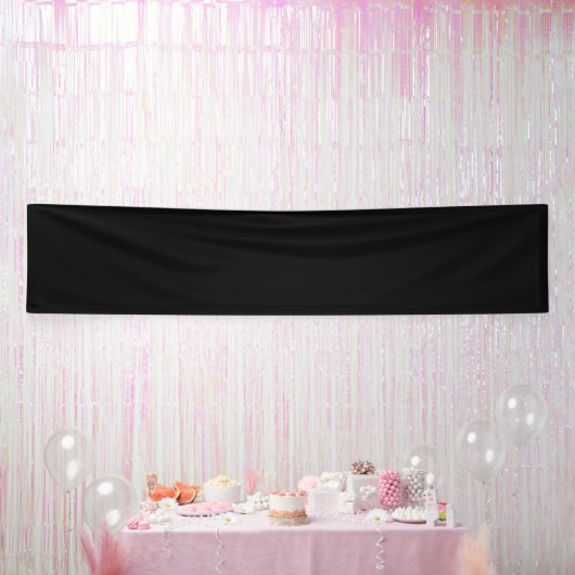 オリジナルデザイン - ブラック 横断幕 (パーティー)