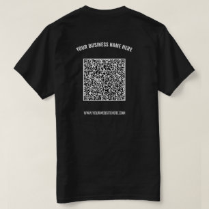 オリジナルデザイン プロモーションQRコード ビジネスTシャツ Tシャツ