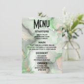 オリジナルデザイン - ライトグリーンマーブルをカスタマイズ メニュー (スタンド正面)