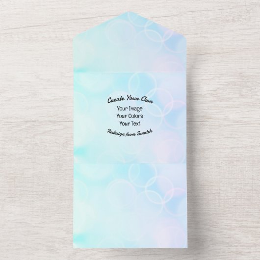 オリジナルデザイン/ロゴを作成する オールインワン招待状 (内側)