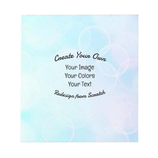 オリジナルデザイン/ロゴを作成する ノートパッド (正面)