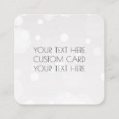 オリジナルデザイン - 白いボケハートの感謝 エンクロージャーカード (裏面)