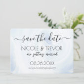 オリジナルデザイン - 白い光の渦 セーブザデート (スタンド正面)