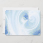 オリジナルデザイン - 白い光の渦 セーブザデート (裏面)