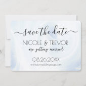 オリジナルデザイン - 白い光の渦 セーブザデート (正面)