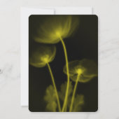 オリジナルデザイン - 3枚のX線花の結婚式 招待状 (裏面)