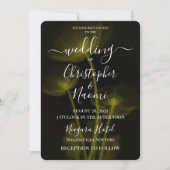 オリジナルデザイン - 3枚のX線花の結婚式 招待状 (正面)