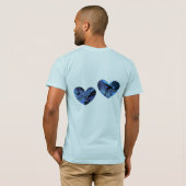 オリジナルデジタルアートオンメンズTシャツ Tシャツ (裏面フル)