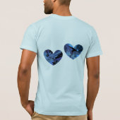 オリジナルデジタルアートオンメンズTシャツ Tシャツ (裏面)