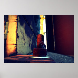 オリジナルデジタル写真 – 産業抽象芸術 ポスター